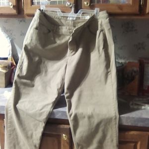Women's pant color is beige